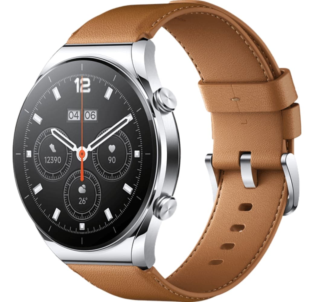 Brown Xiaomi S1 Smartwatch, Stainless Steel Case, 46mm.1