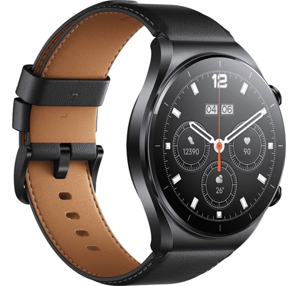 Schwarz Xiaomi S1 Smartwatch, Edelstahlgehäuse, 46 mm.4
