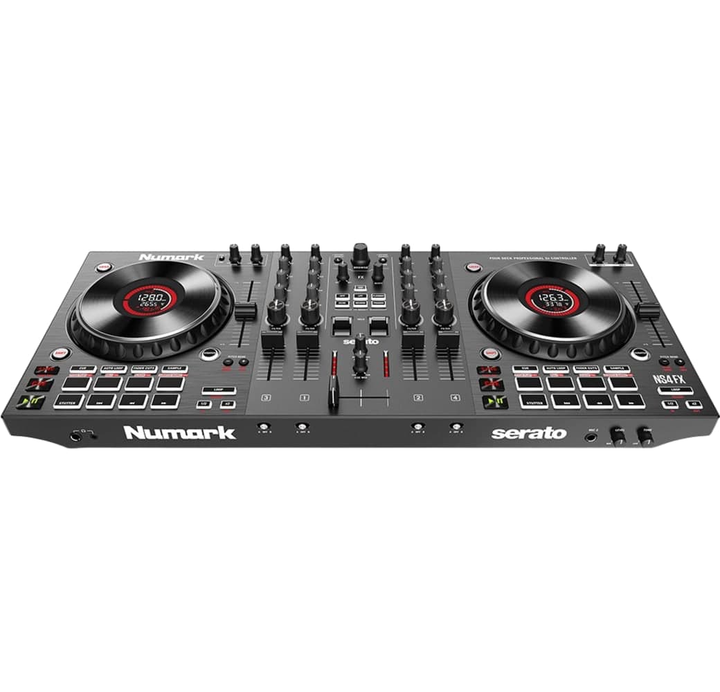 Black Numark NS4 FX 4-Deck DJ Controller.1