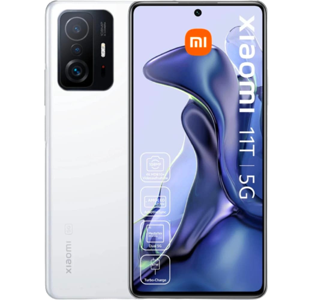 Moonlight White Xiaomi 11T Smartphone - 128 GB - Dual Sim.1