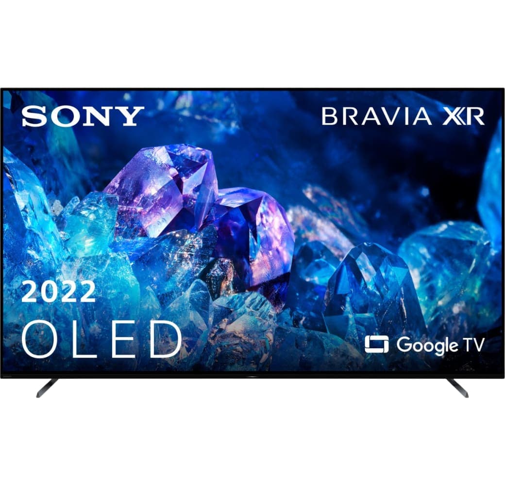 Black Sony TV 77" XR-77A80K OLED 4K.1