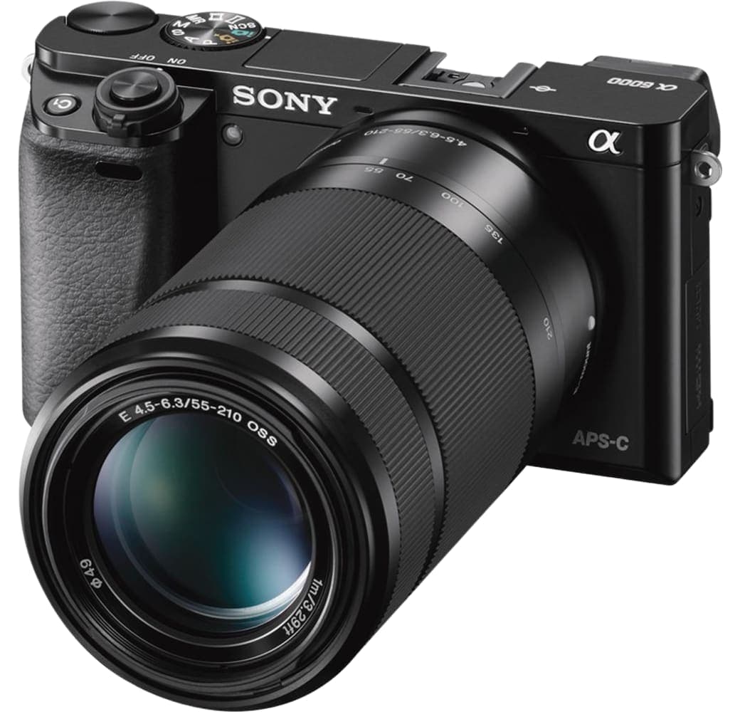 Black Sony Alpha 6000 Camera Kit with E PZ 16-50 mm f/3.5-5.6 OSS + E 55-210mm f/4.5-6.3 OSS Lens.2