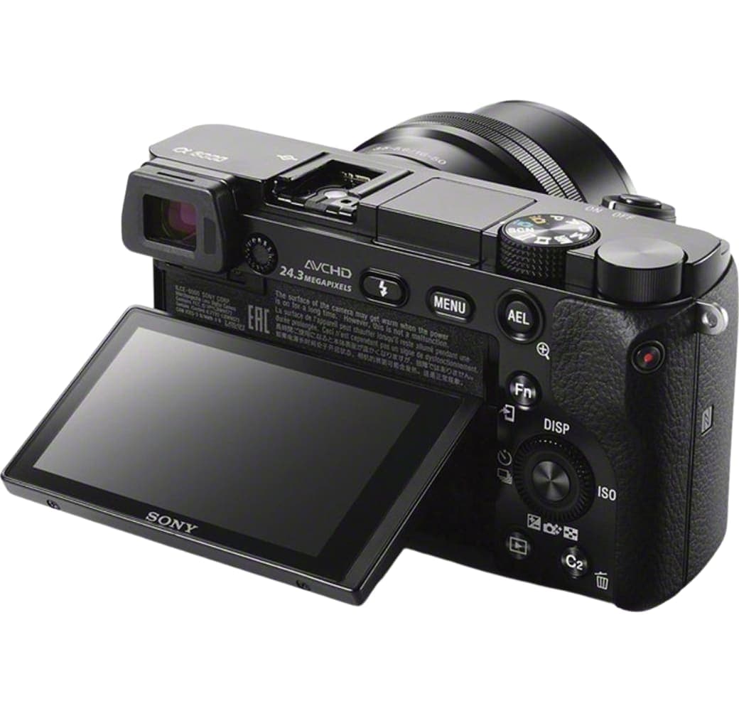 Black Sony Alpha 6000 Camera Kit with E PZ 16-50 mm f/3.5-5.6 OSS + E 55-210mm f/4.5-6.3 OSS Lens.3