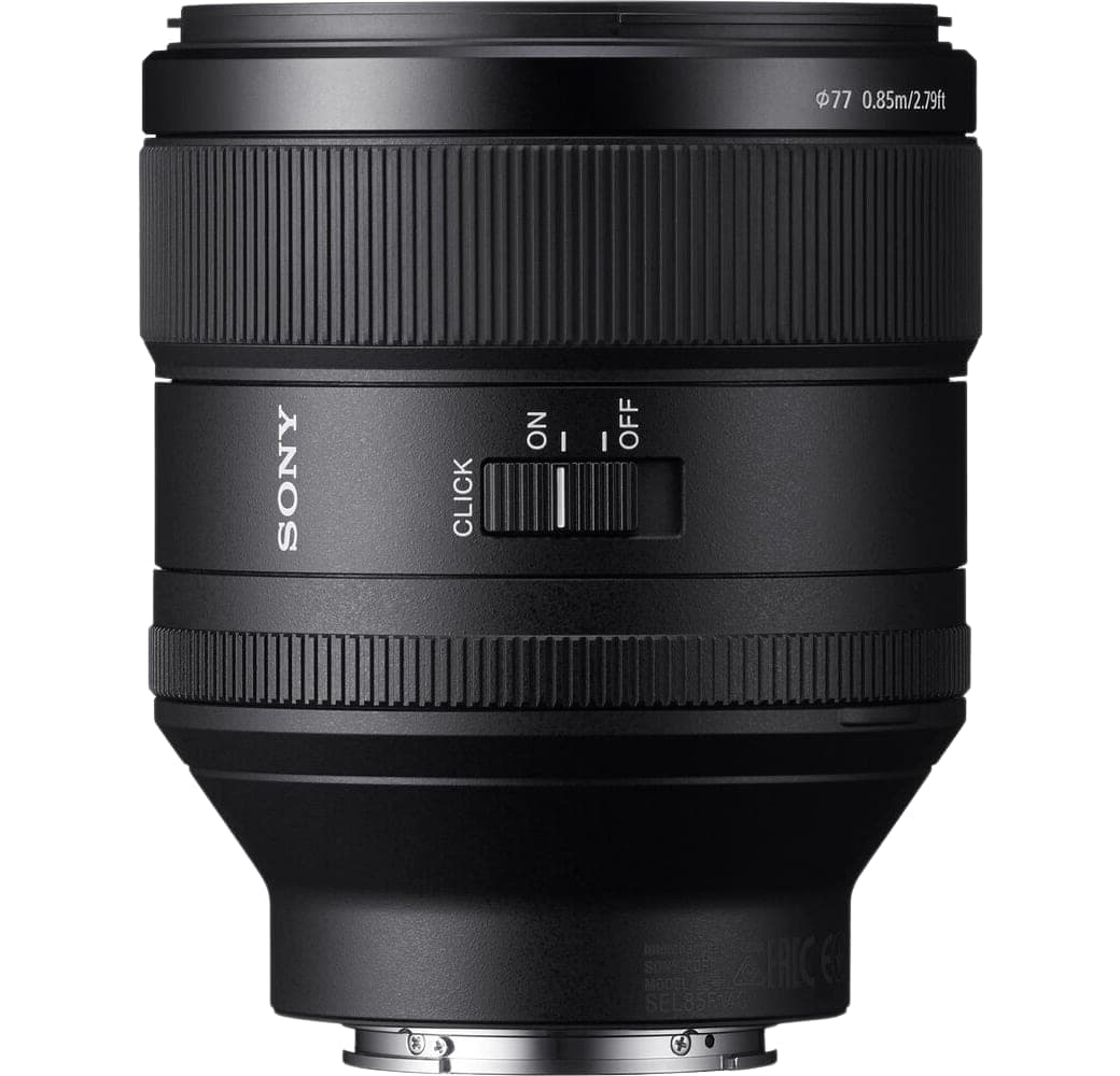 Black Sony FE 85mm F/1.4 GM.3