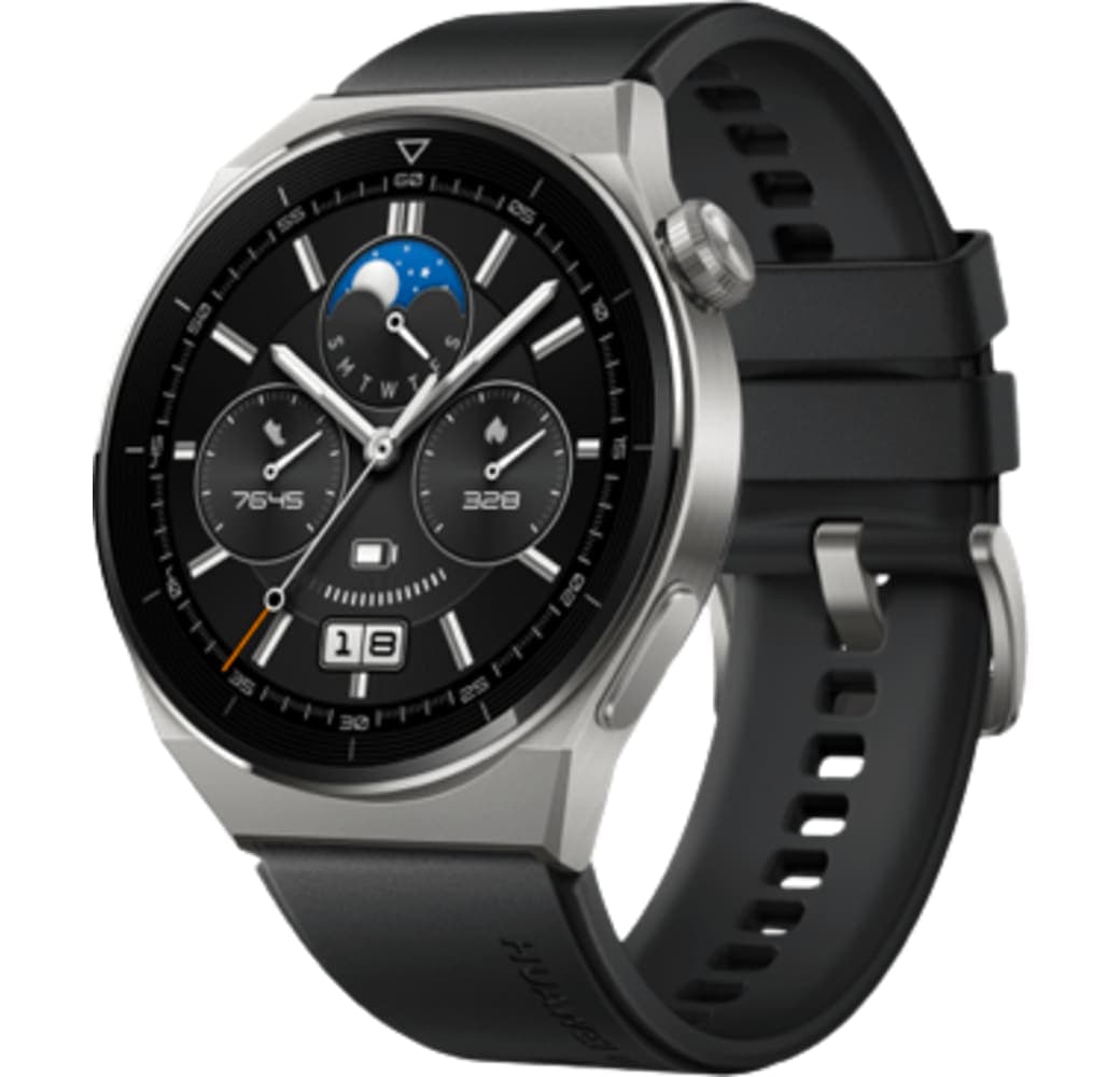 Grau Huawei Watch GT 3 Pro Smartwatch, Titanium Case, 46mm.1