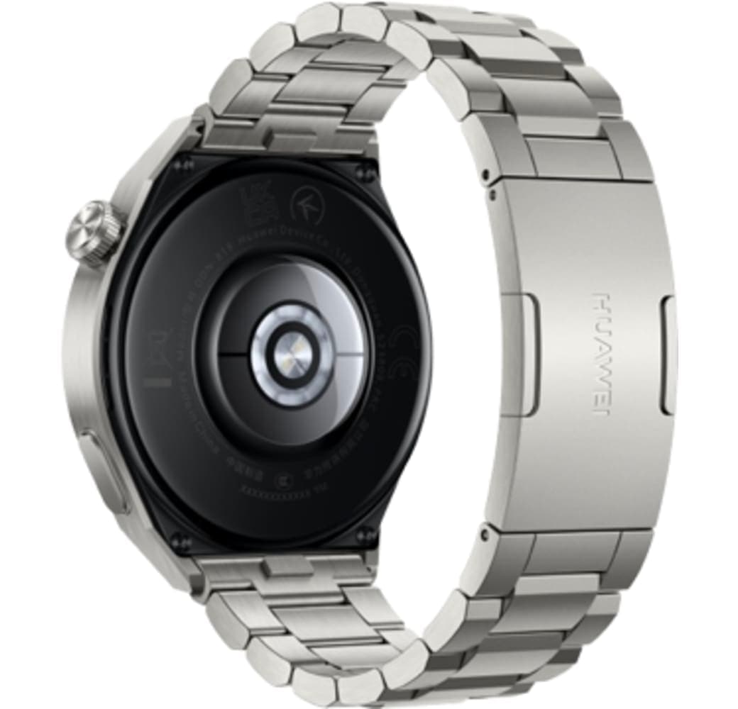 Silver Huawei Watch GT 3 Pro Smartwatch, Titanium Case, 46mm.2