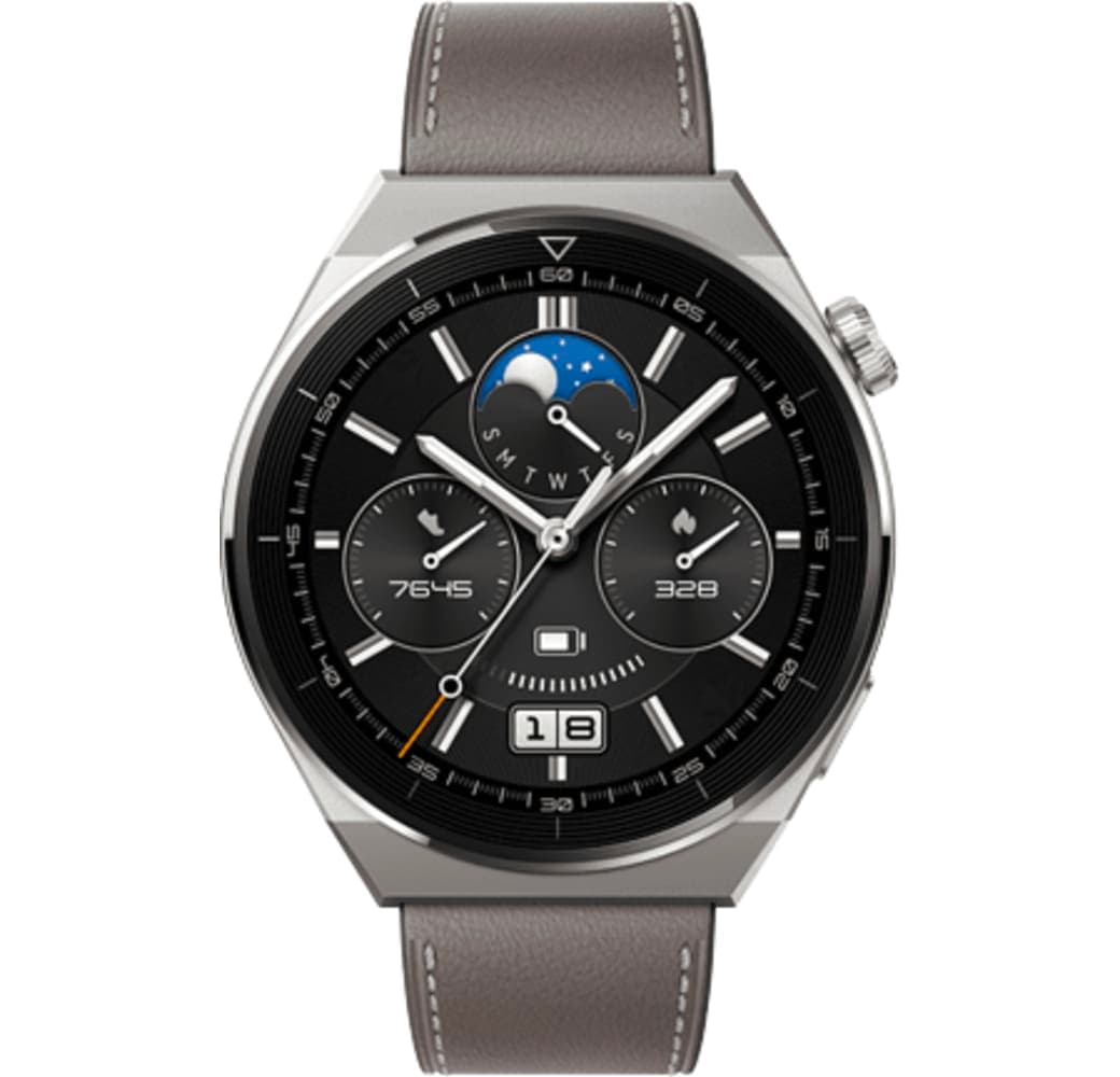 Grau Huawei Watch GT 3 Pro Smartwatch, Titanium Case, 46mm.2