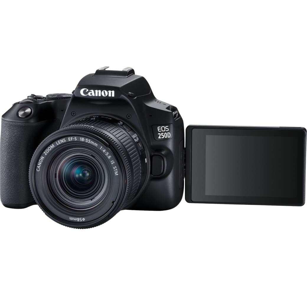 Black Canon EOS 250D Camera Kit with EF-S 18-55mm F3.5-5.6 IS STM Lens.1