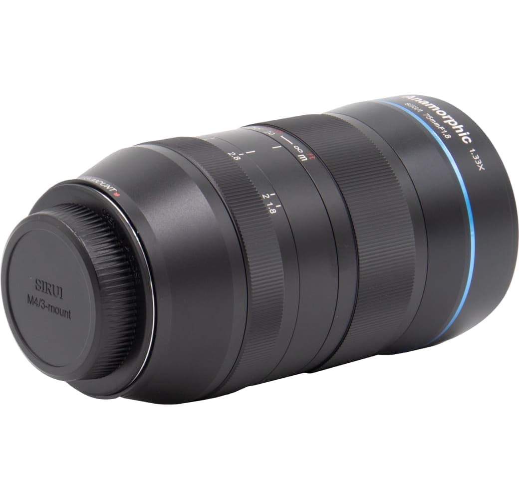 Schwarz Sirui 75mm f/1.8 1.33X Anamorphische Objektiv für Micro Four Thirds mount.2