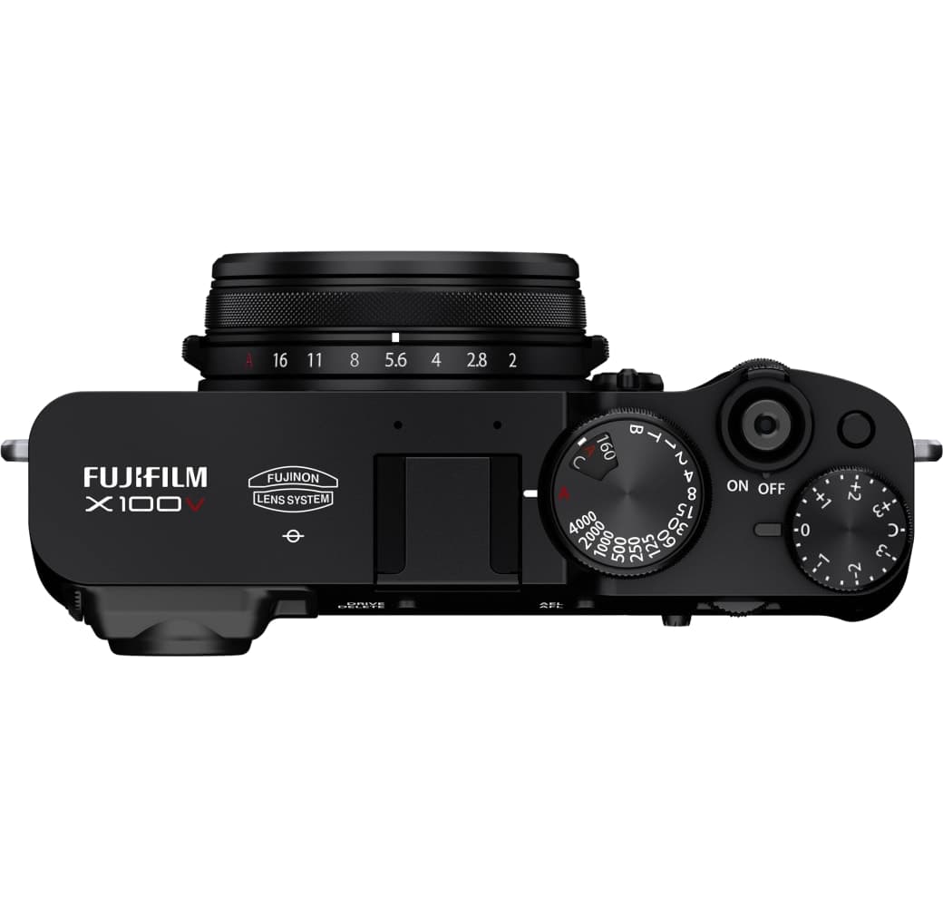 Schwarz Fujifilm X100V Kompaktkamera.4