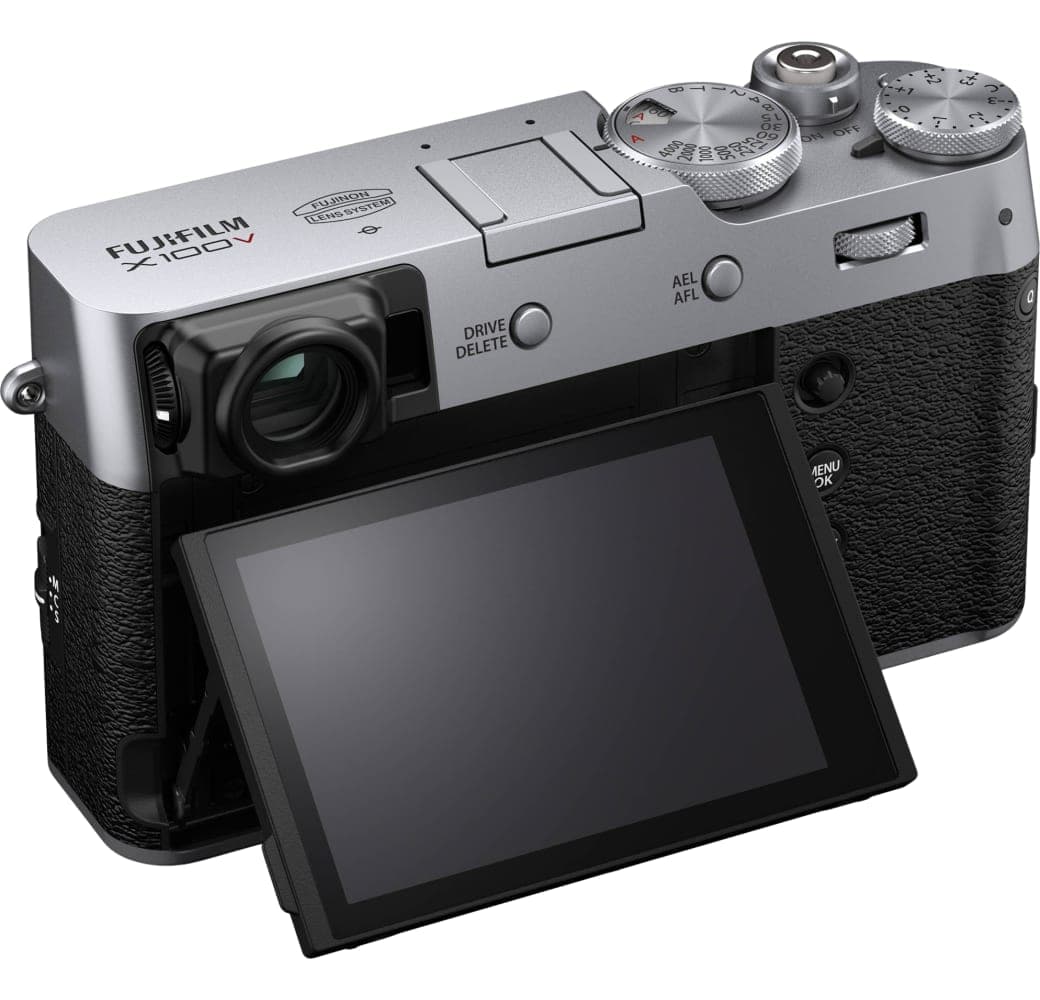 Silver Fujifilm X100V Compact Camera.8