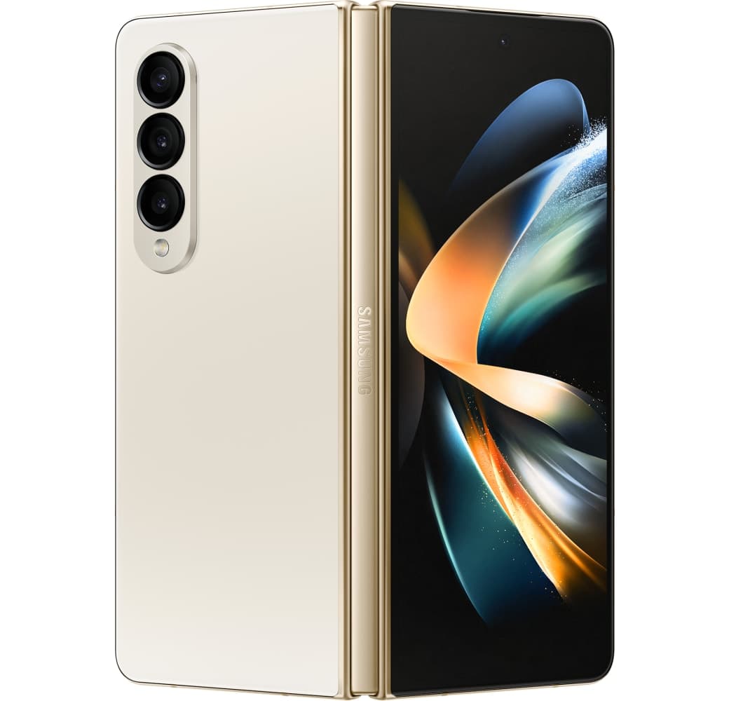 Beige Samsung Galaxy Z Fold4 Smartphone - 512GB - Dual Sim.8