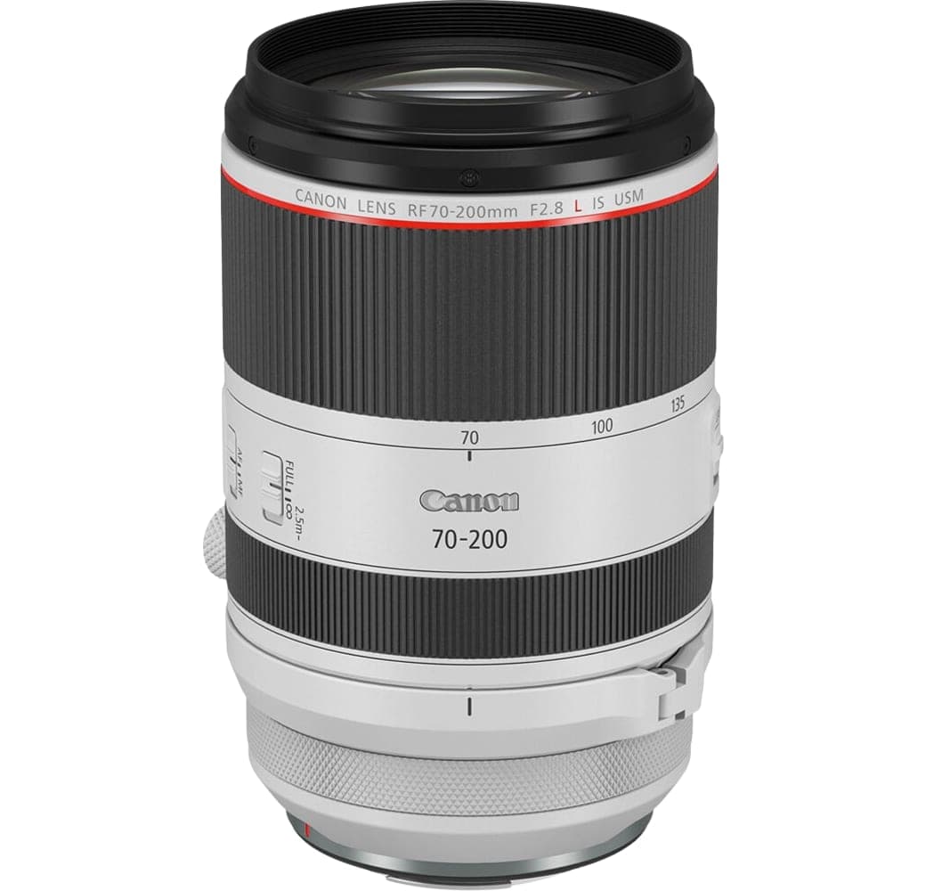 White Canon RF 70-200mm f/2.8 L US USM lens.3