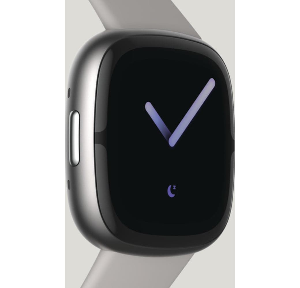 Lunar White Fitbit Sense 2 Smartwatch, Aluminium Case, 40mm.3