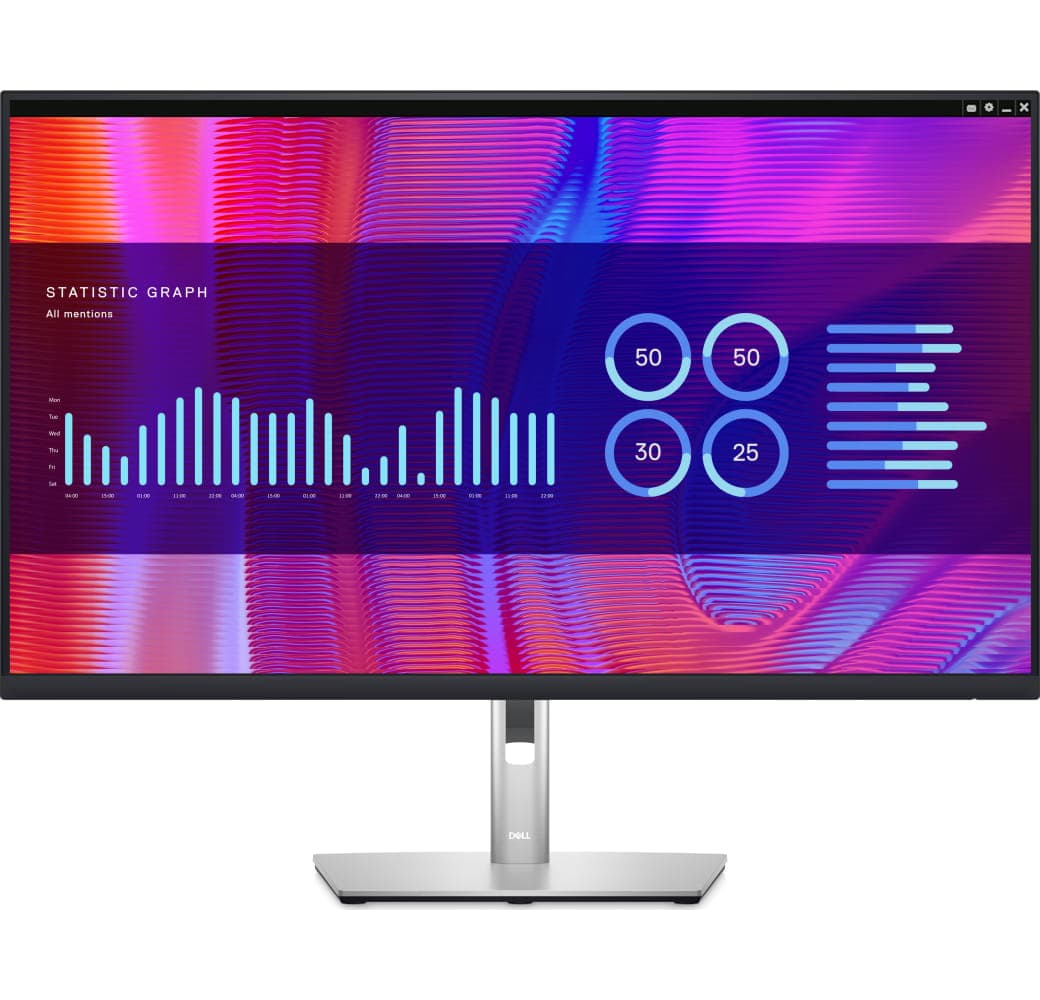 Black Dell - 32" USB-C Hub Monitor – P3223DE P3223DE.1