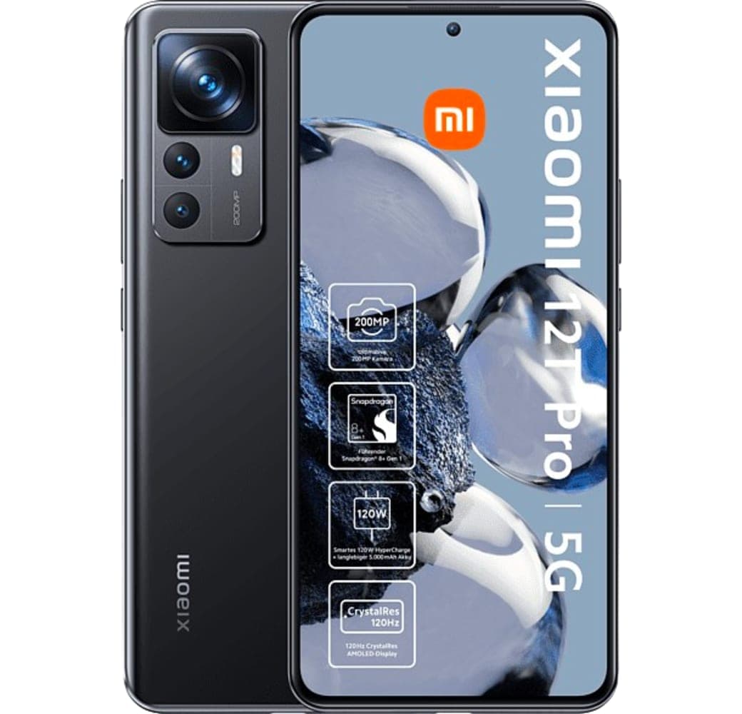 Schwarz Xiaomi 12T Pro Smartphone - 256GB - Dual SIM.1