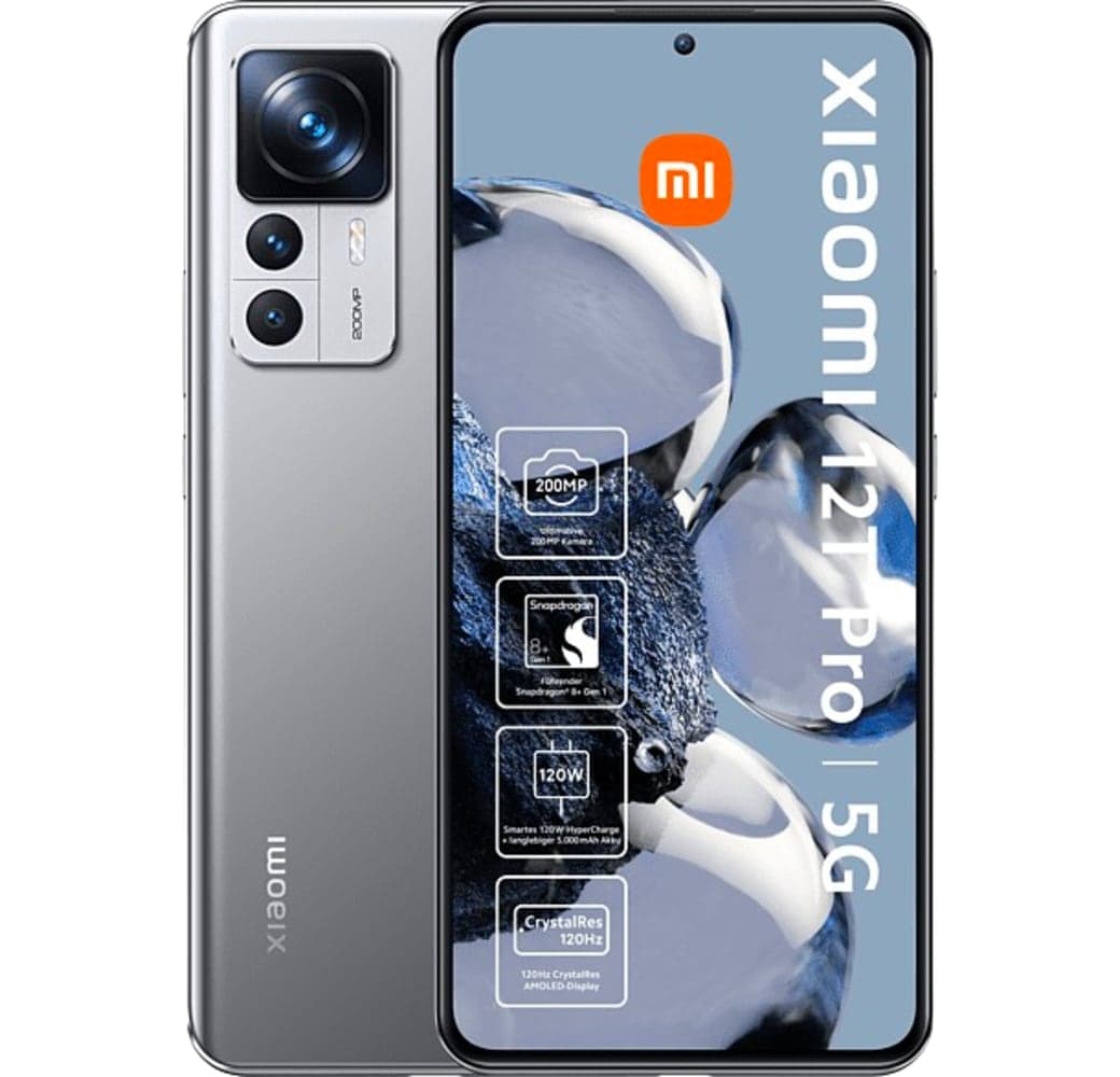 Silver Xiaomi 12T Pro Smartphone - 256GB - Dual SIM.1