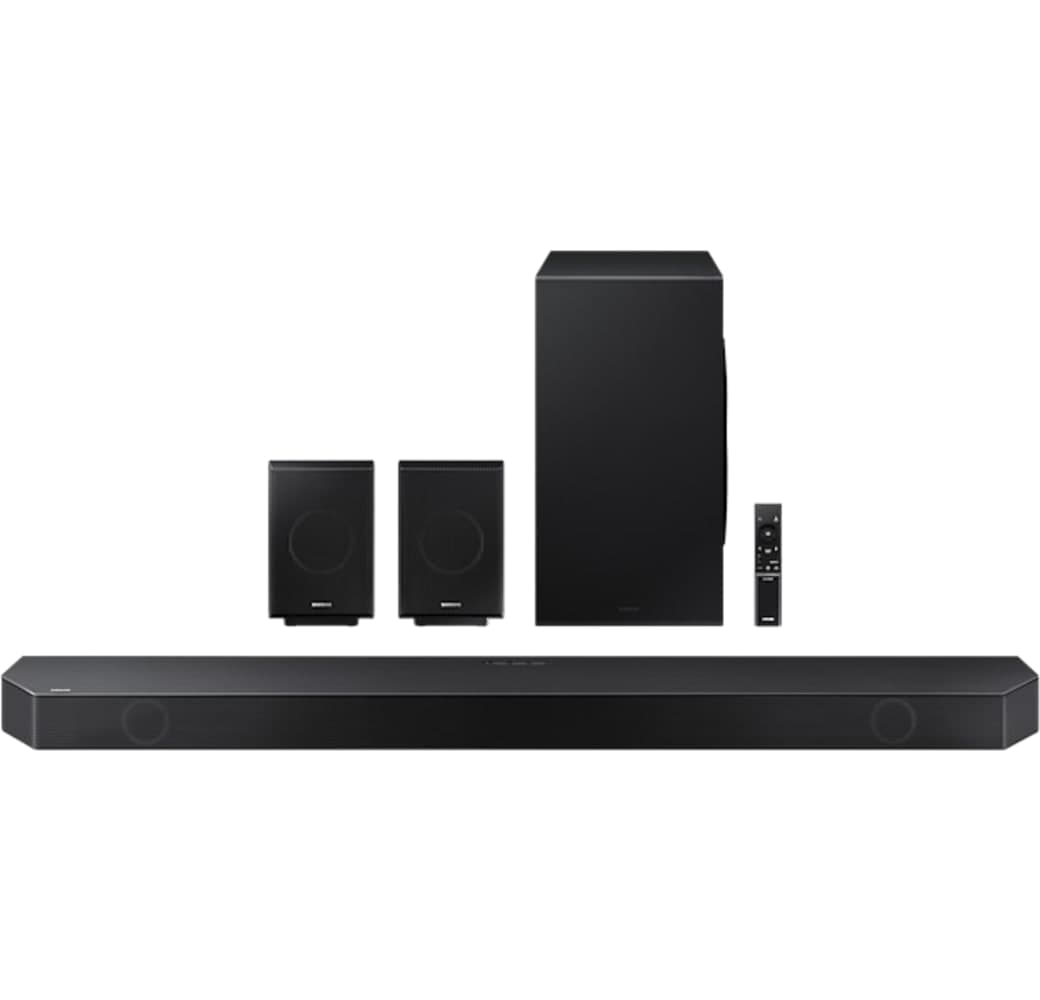 Black Samsung HW-Q995B Soundbar + Subwoofer + Rear Speakers.1