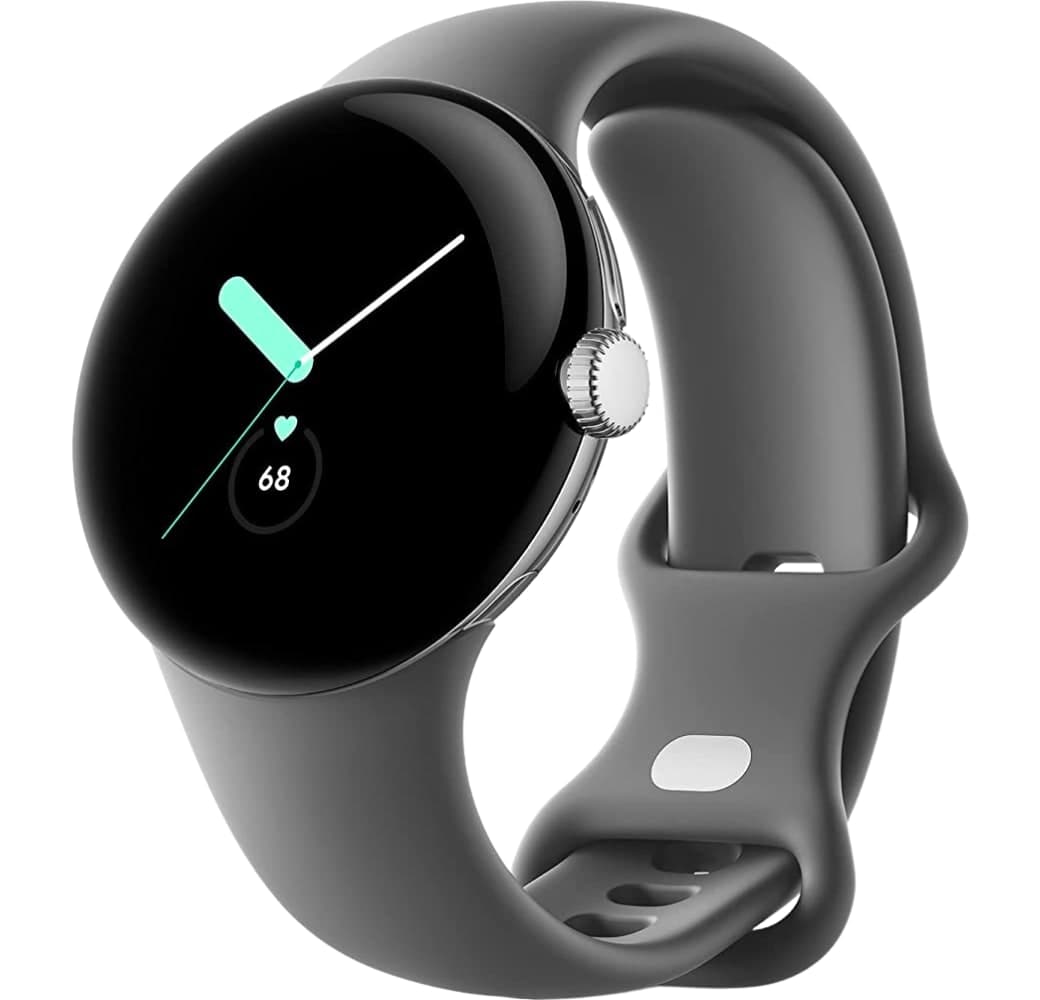 Charcoal Google Pixel 4G LTE Smartwatch, Stainless Steel Case, 41mm.1