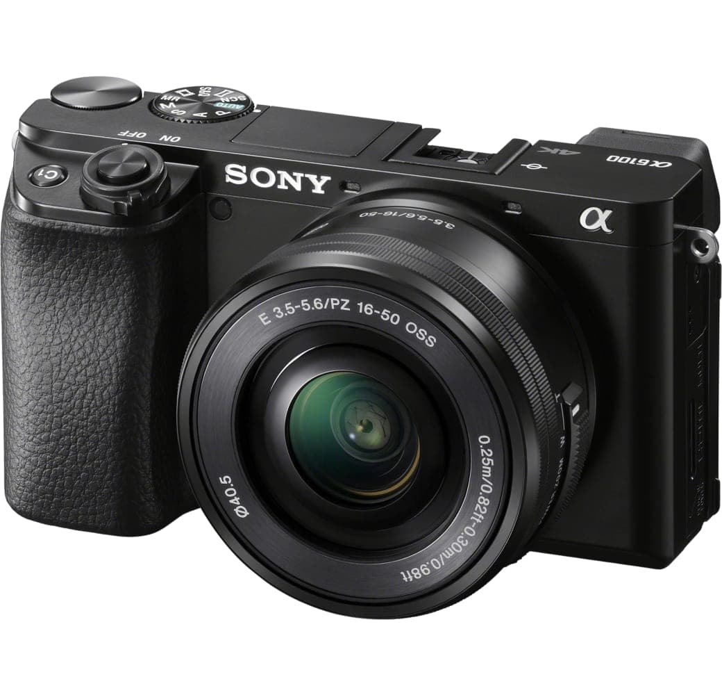 Black Sony Apha 6100 Camera Kit with E PZ 16-50 mm f/3.5-5.6 OSS Lens.1