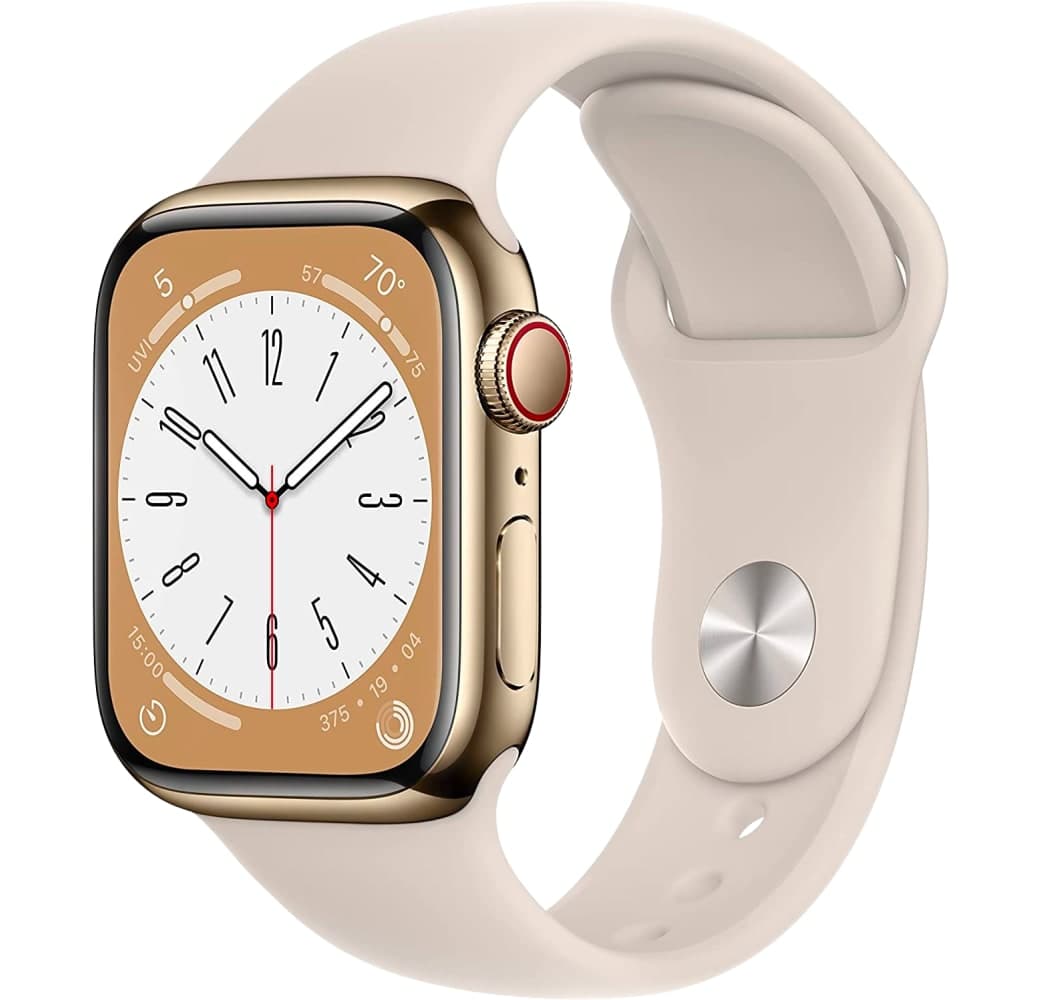 Starlight Apple Watch Series 8 GPS + Cellular, Stainless Steel Case, 41mm.1