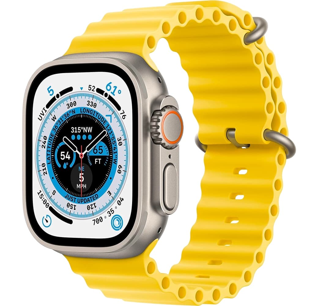 Yellow Apple Watch Ultra GPS + Cellular, Titanium Case, 49mm.1