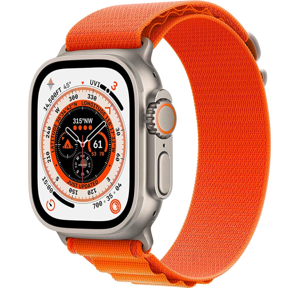 Orange Apple Watch Ultra GPS + Cellular, Titangehäuse, 49 mm.1