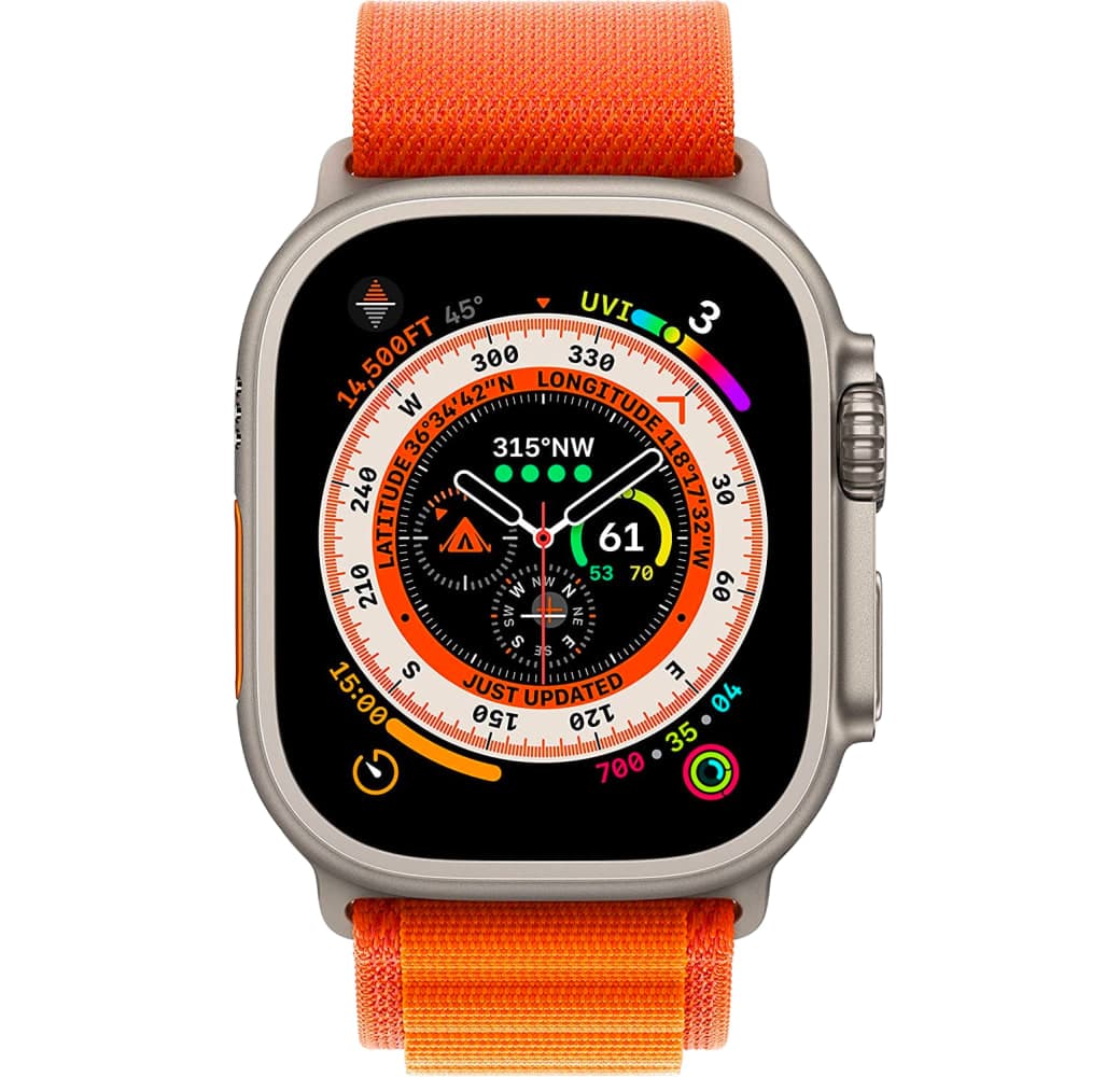Orange Apple Watch Ultra GPS + Cellular, Titangehäuse, 49 mm.2