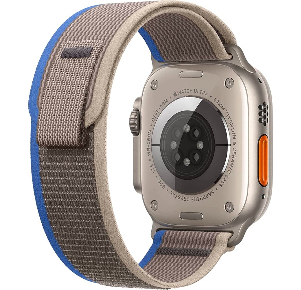 Blue/Gray Apple Watch Ultra GPS + Cellular, Titanium Case, 49mm.3
