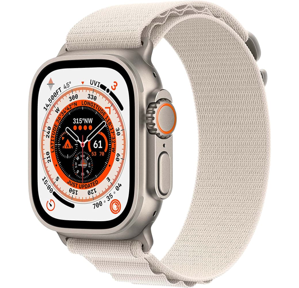 Starlight Apple Watch Ultra GPS + Cellular, Titanium Case, 49mm.1