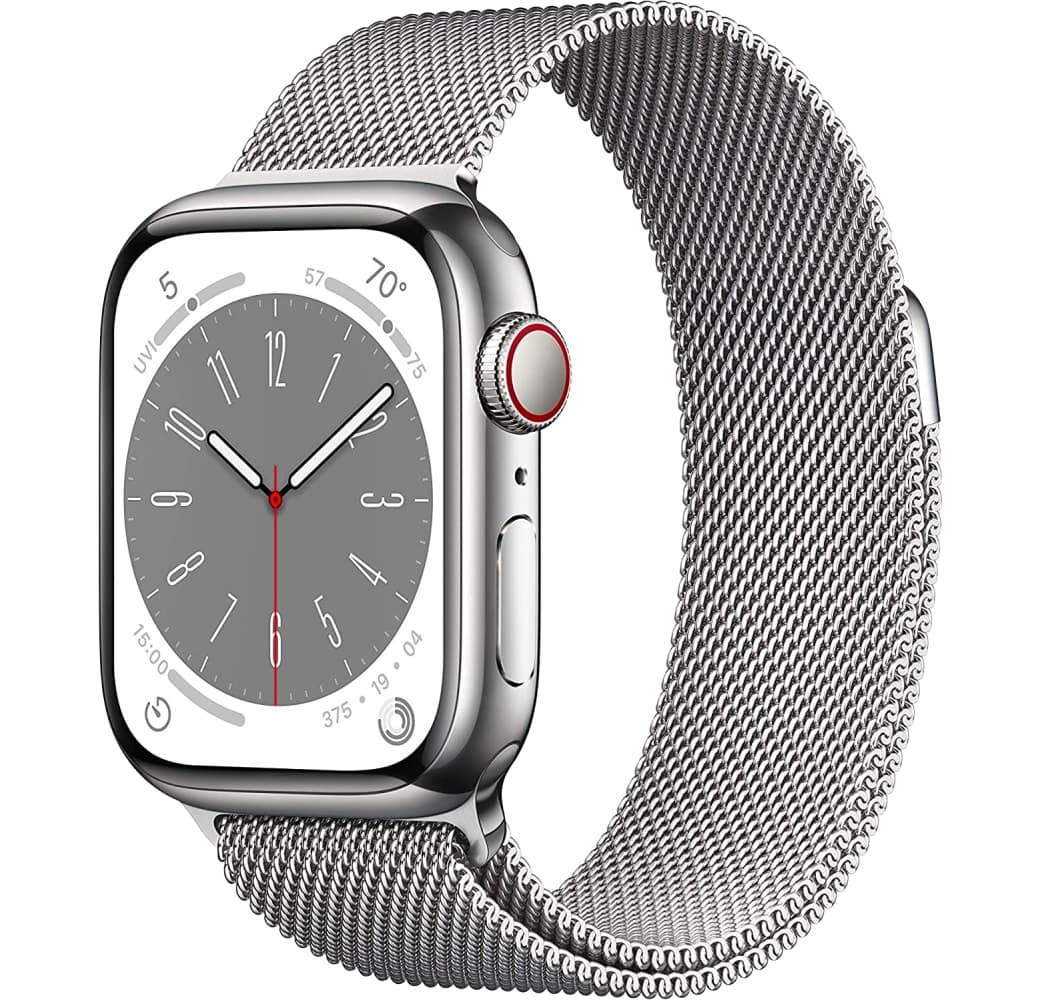 Siilver Apple Watch Series 8 GPS + Cellular, Stainless Steel Case, 41mm.1