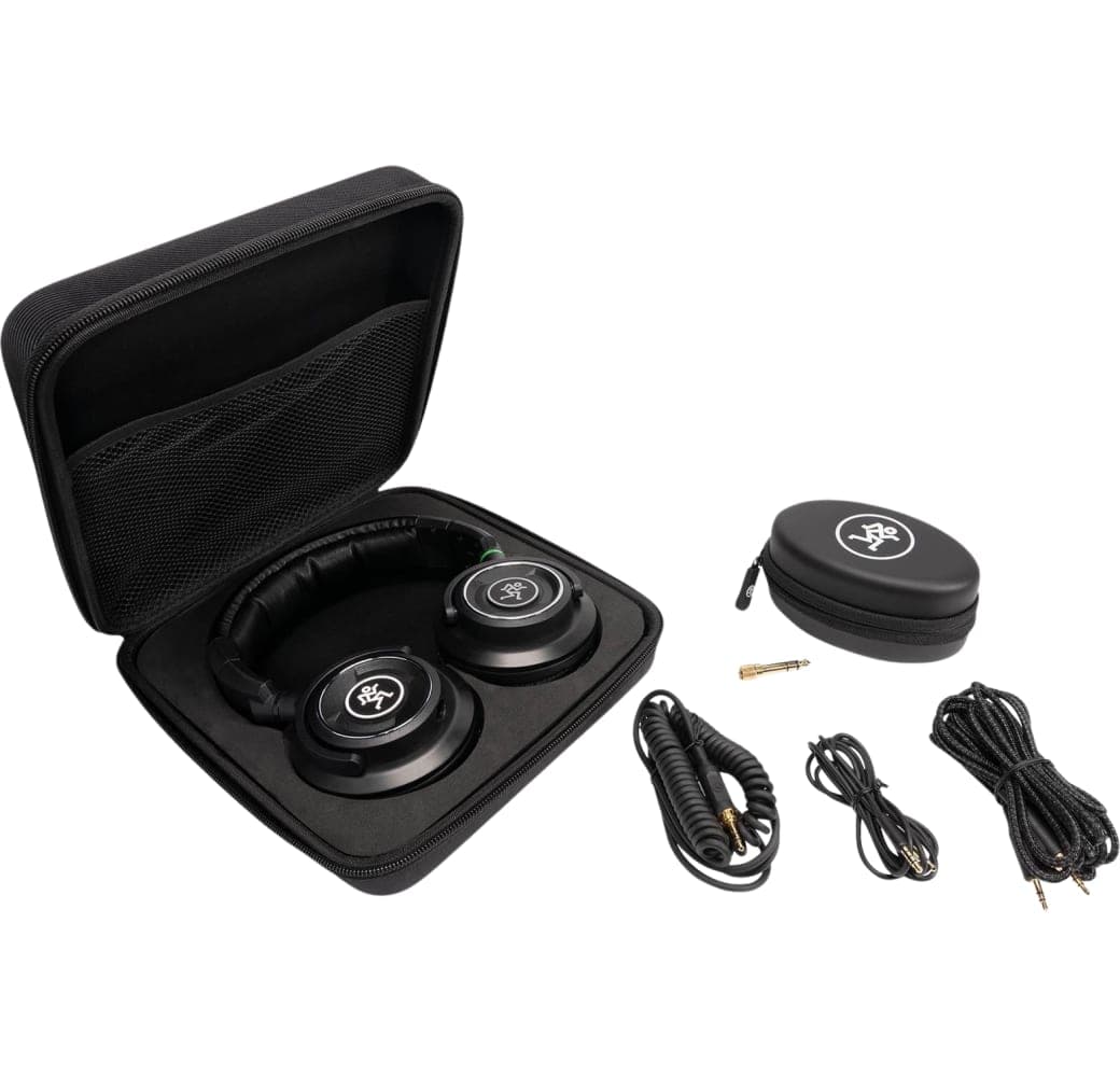 Black Mackie MC-350 Professional Closed-Back Headphones.4