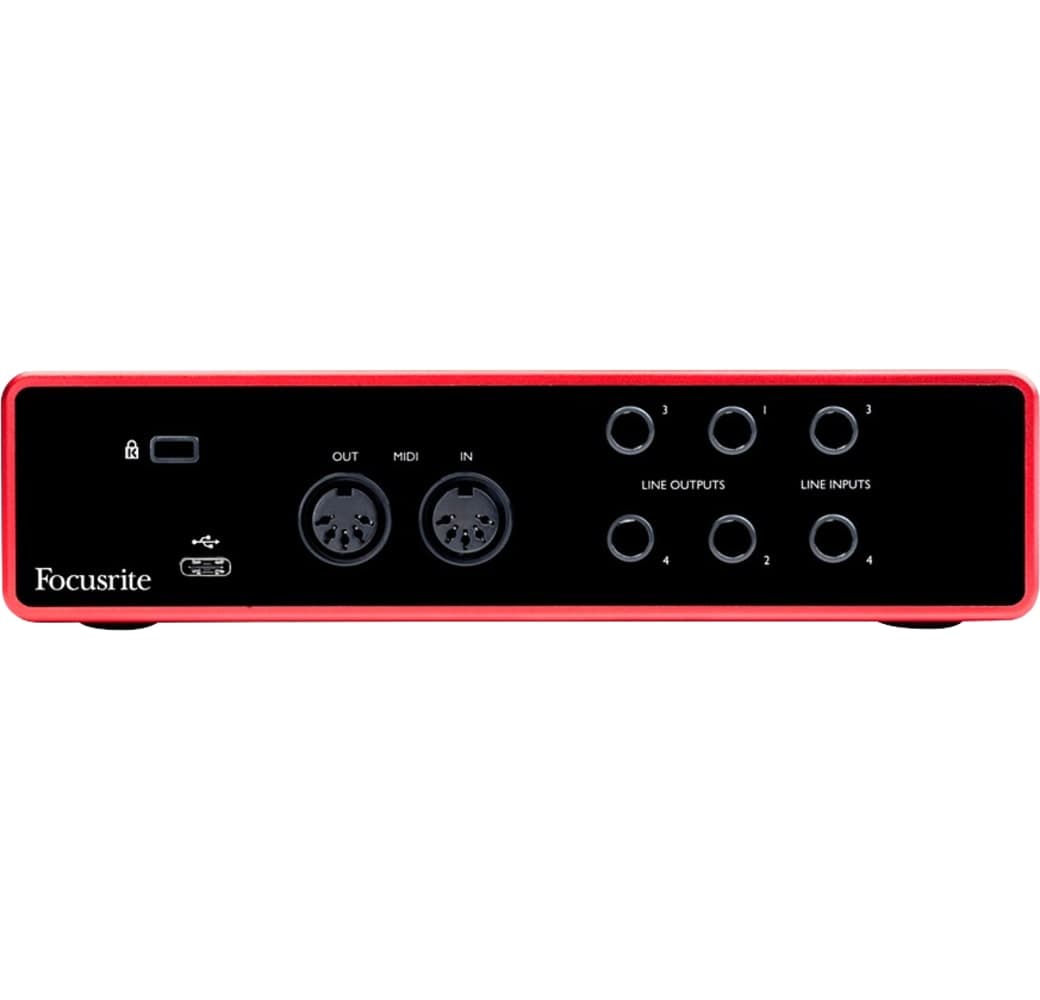 Red / Black Focusrite Scarlett 4i4 (3rd Gen) Audio Interface.3
