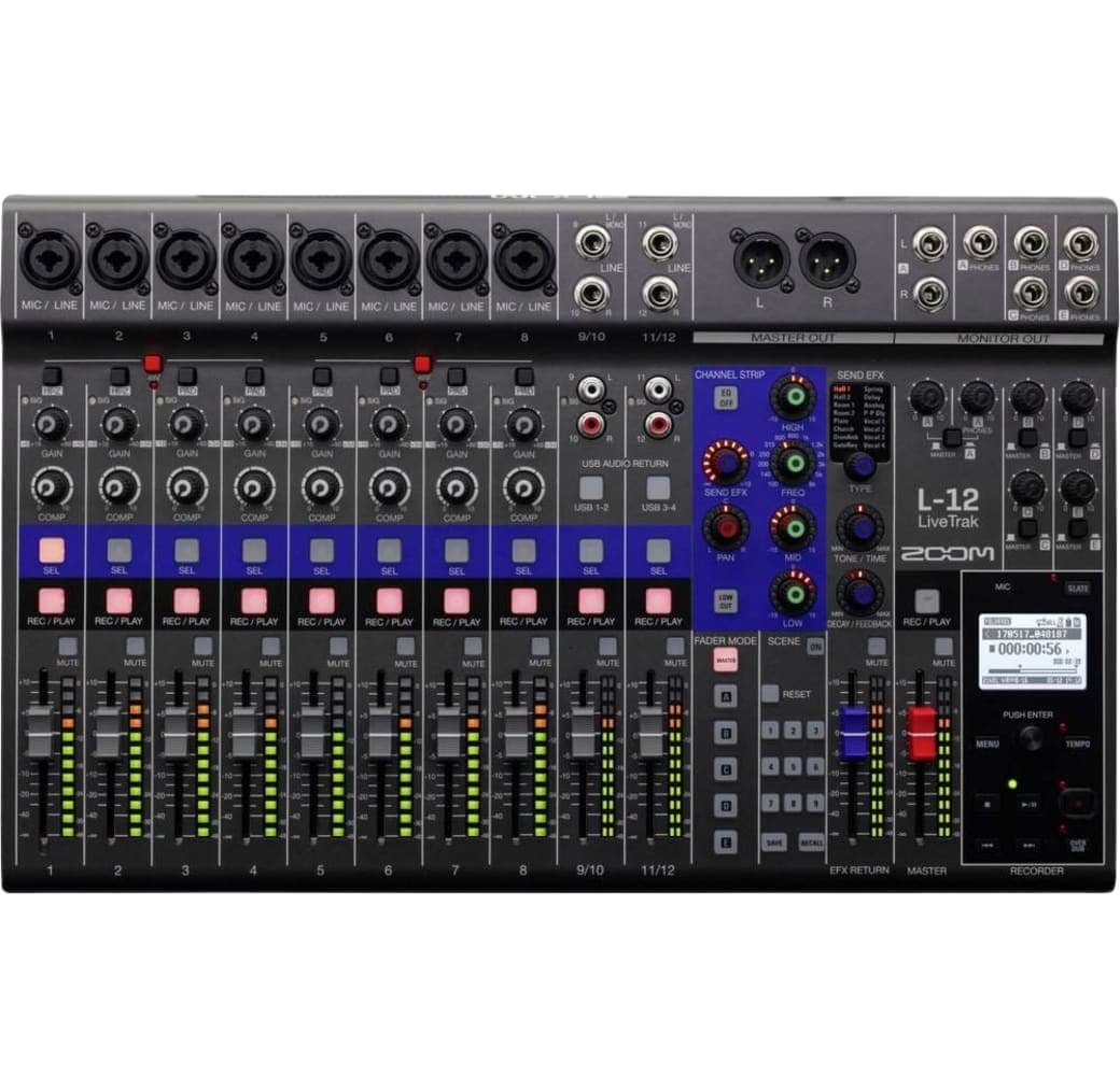 Black Zoom L-12 Audio Recorder.1