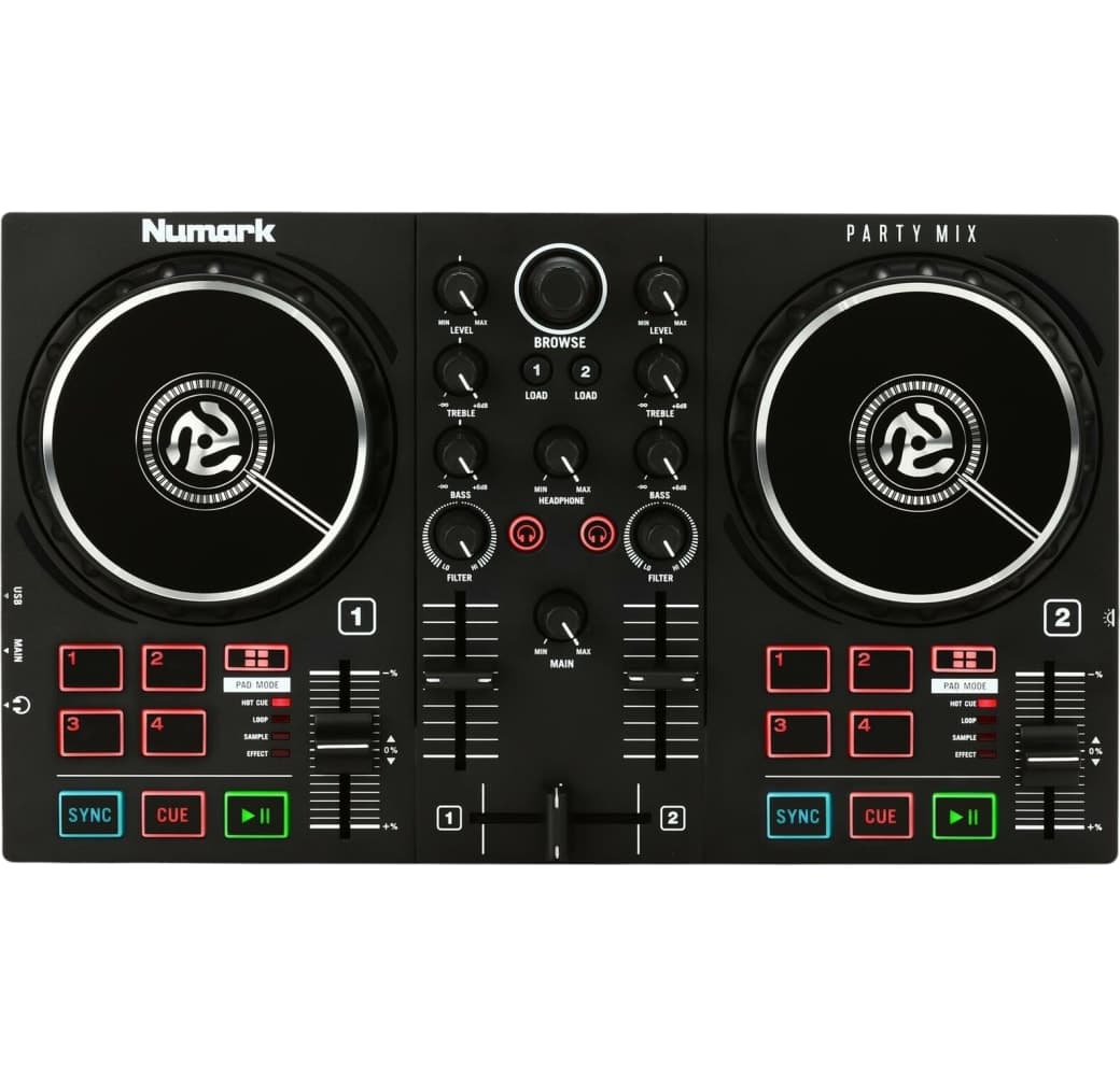 Schwarz Numark Party Mix II DJ Controller.1