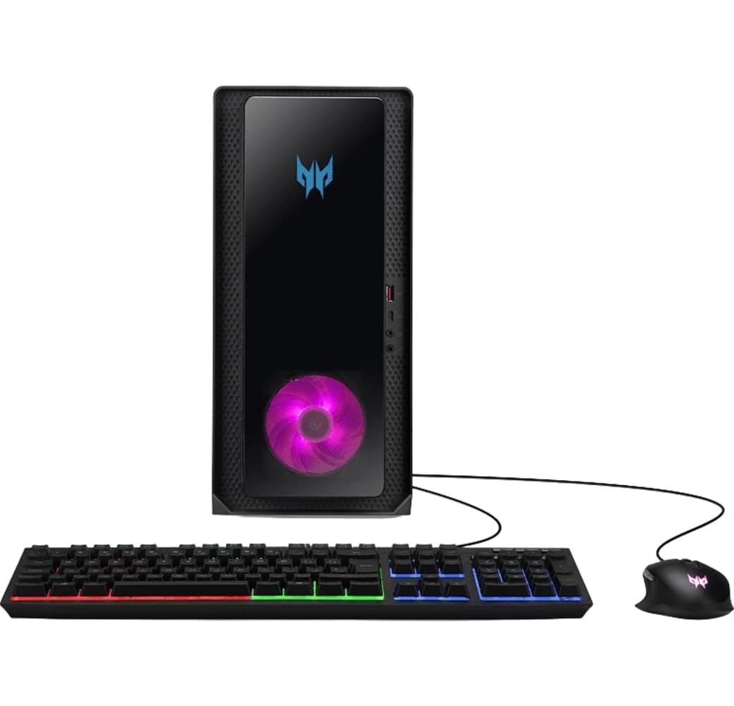 Black Acer Predator Orion 3000 PO3-640 Gaming Desktop - Intel® Core™ i5-12400F - 16GB - 1TB SSD - NVIDIA® GeForce® RTX 3060 Ti (8GB).1