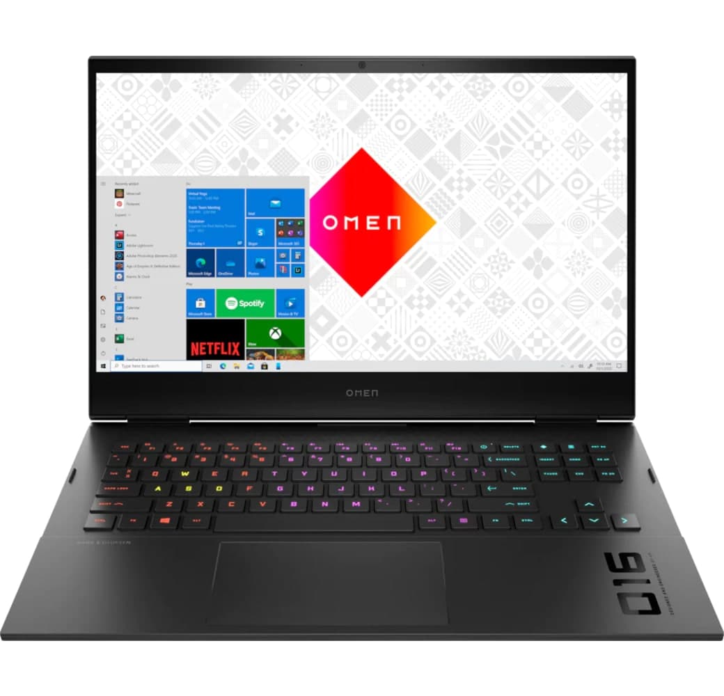 Schwarz HP Omen 16-b0075ng Gaming Notebook - Intel® Core™ i7-11800H - 16GB - 512GB SSD - NVIDIA® GeForce® RTX 3060 Ti (8GB).1