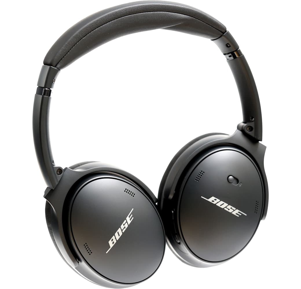 Black Bose Quietcomfort 45 Noise-cancelling Over-ear Bluetooth headphones.4
