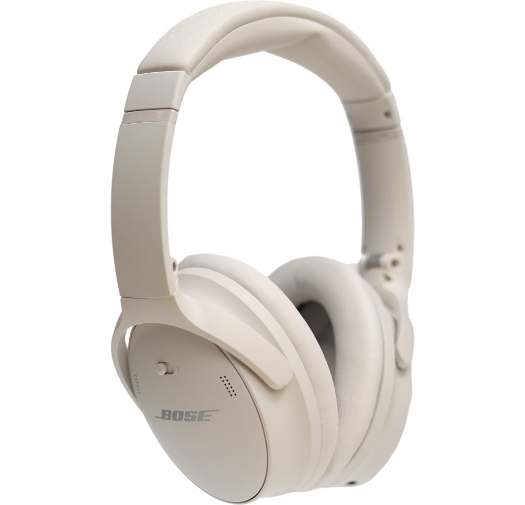 Wit Bose Quietcomfort 45 ruisonderdrukkende over-ear hoofdtelefoon met Bluetooth.1