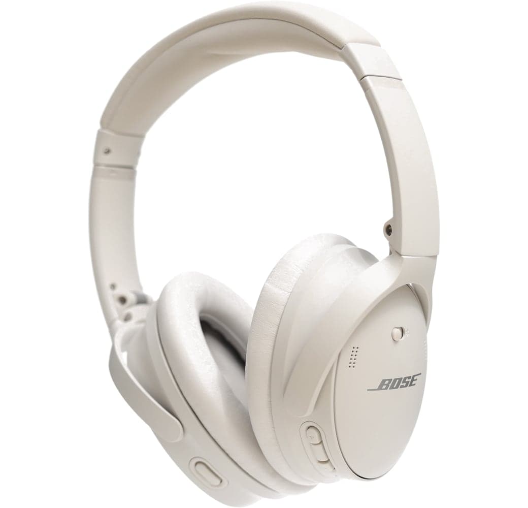 Wit Bose Quietcomfort 45 ruisonderdrukkende over-ear hoofdtelefoon met Bluetooth.2