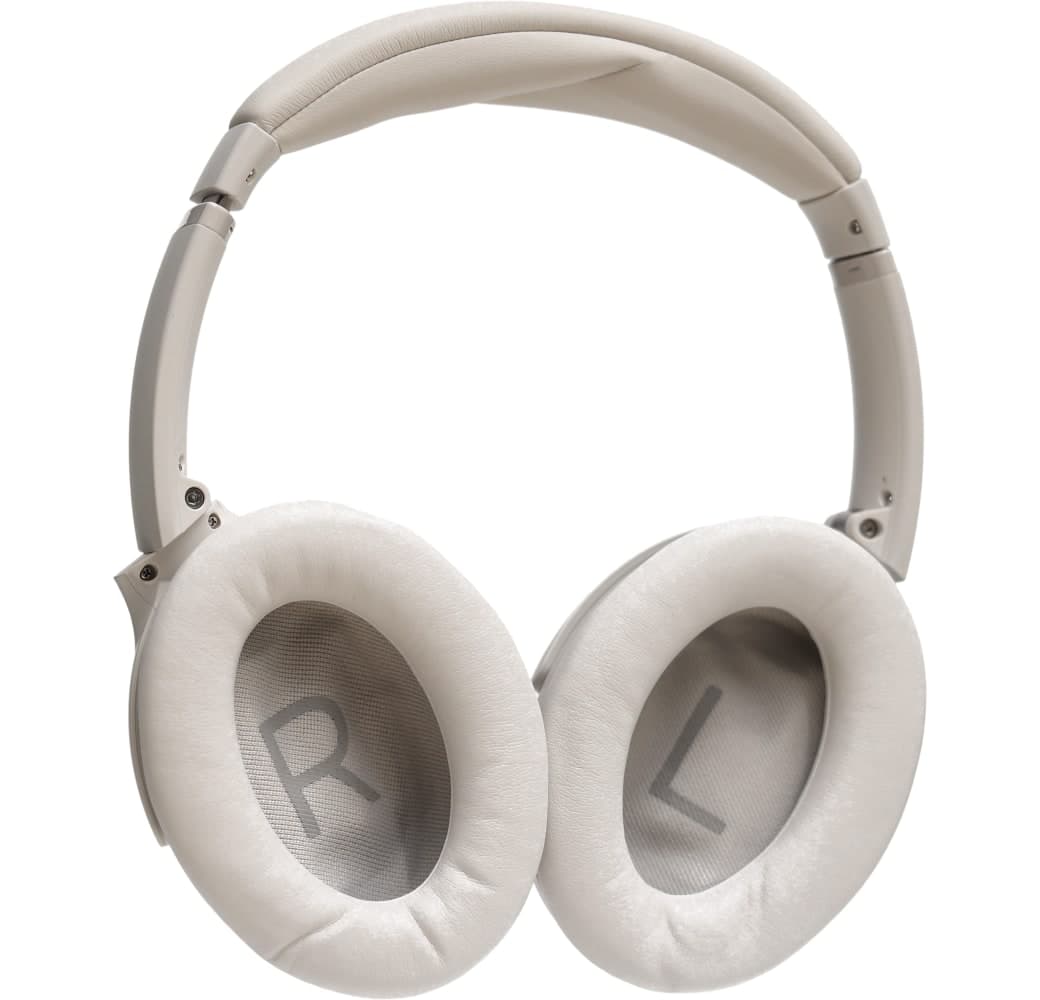Wit Bose Quietcomfort 45 ruisonderdrukkende over-ear hoofdtelefoon met Bluetooth.3