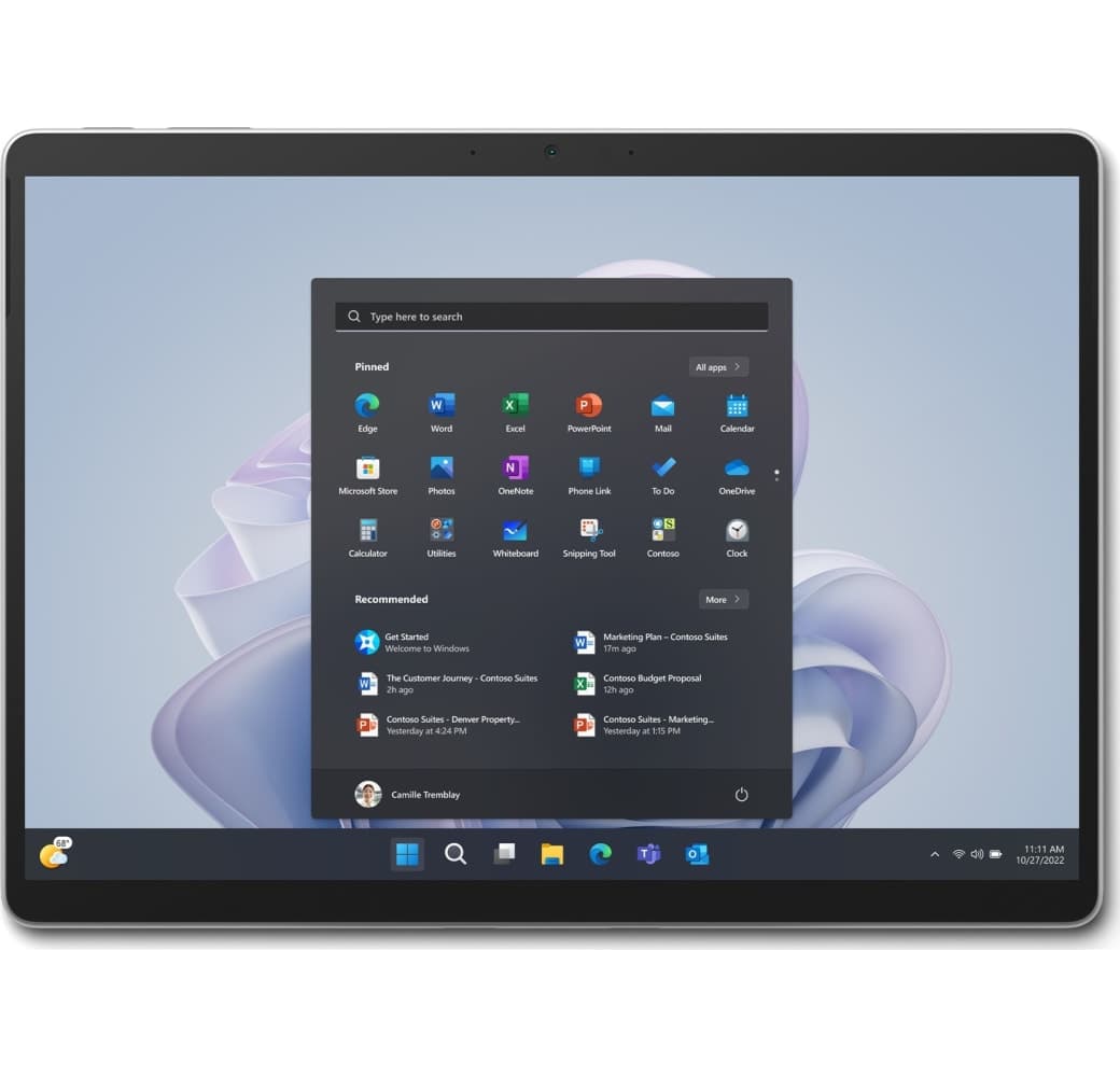 Platinum Microsoft Surface Pro 9 13" Laptop - Intel® Core™ i5-1245U - 16GB - 256GB SSD - Intel® Iris® Xe Graphics.2