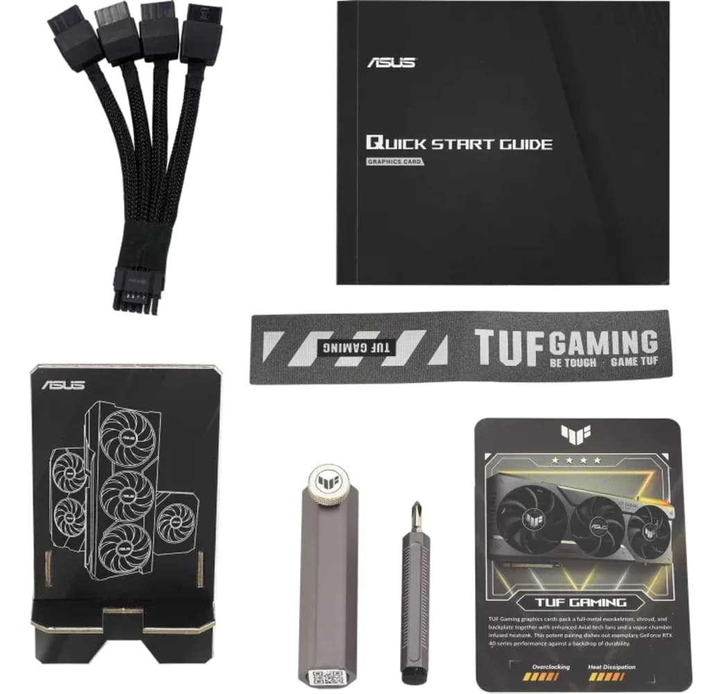 Black Asus TUF Gaming GeForce RTX 4090 OC Graphics Card.4