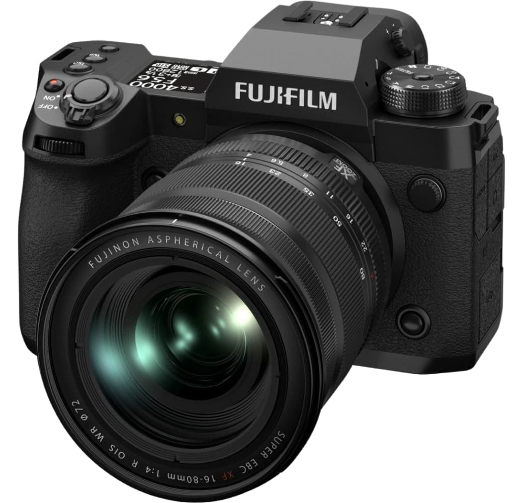 Black Fujifilm X-H2 Camera Kit with XF 16-80mm f/4 R OIS WR Lens.1