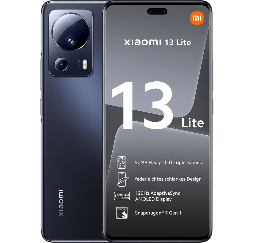 Black Xiaomi 13 Lite Smartphone - 128GB - Dual SIM.1