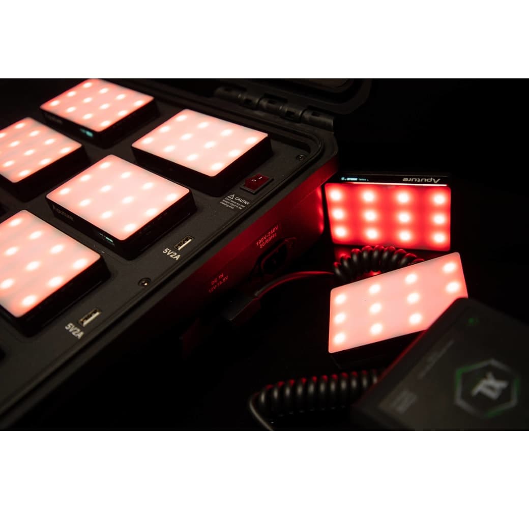 Black Aputure AL-MC 12-Light Production Kit.4