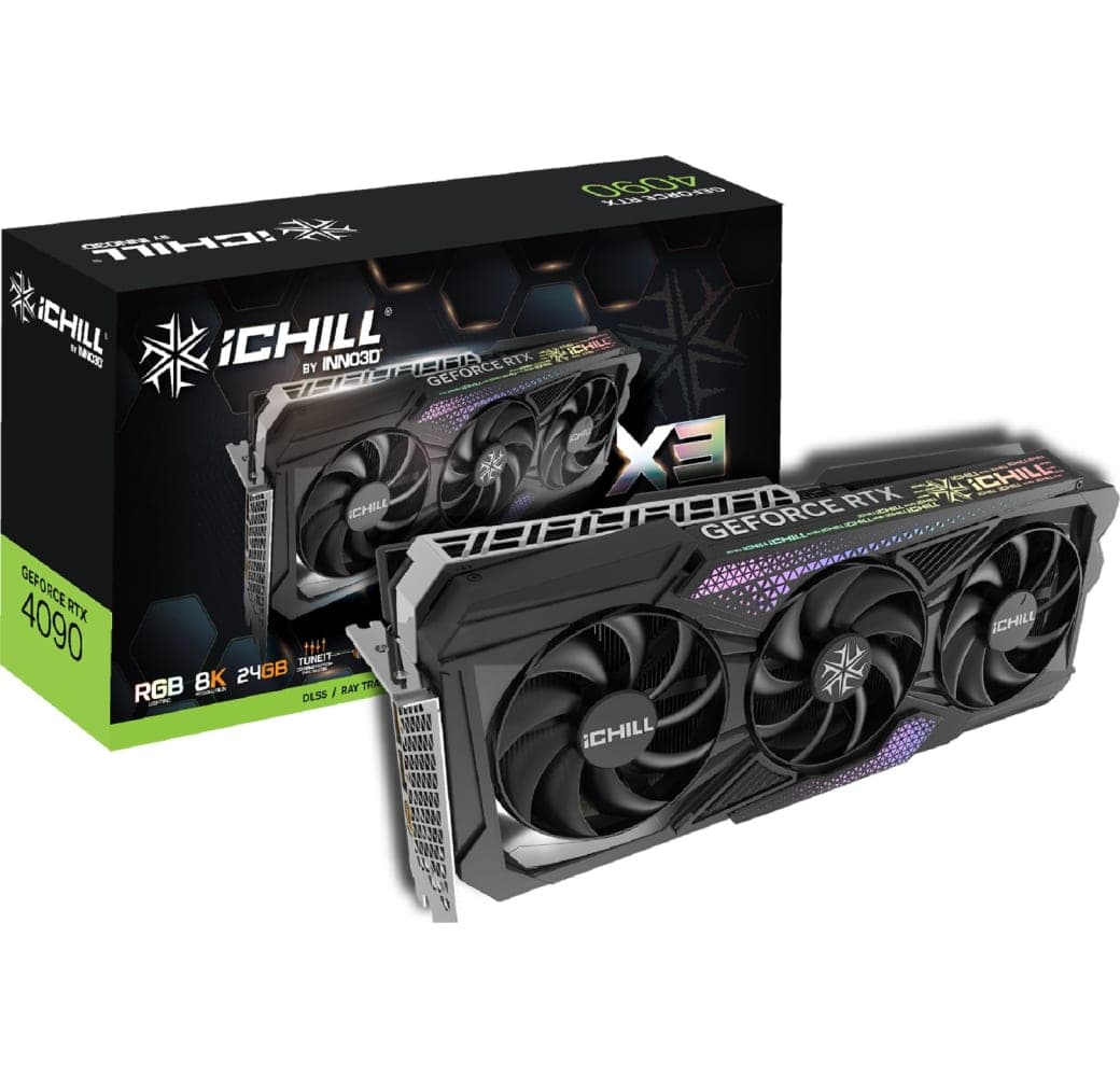 Black Inno3D GeForce RTX 4090 iCHILL X3 Graphics Card.2