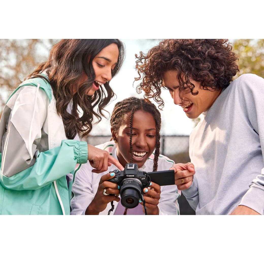 Black Canon EOS R50 Camera Kit with RF-S 18-45mm f/4.5-6.3 IS STM Lens.5