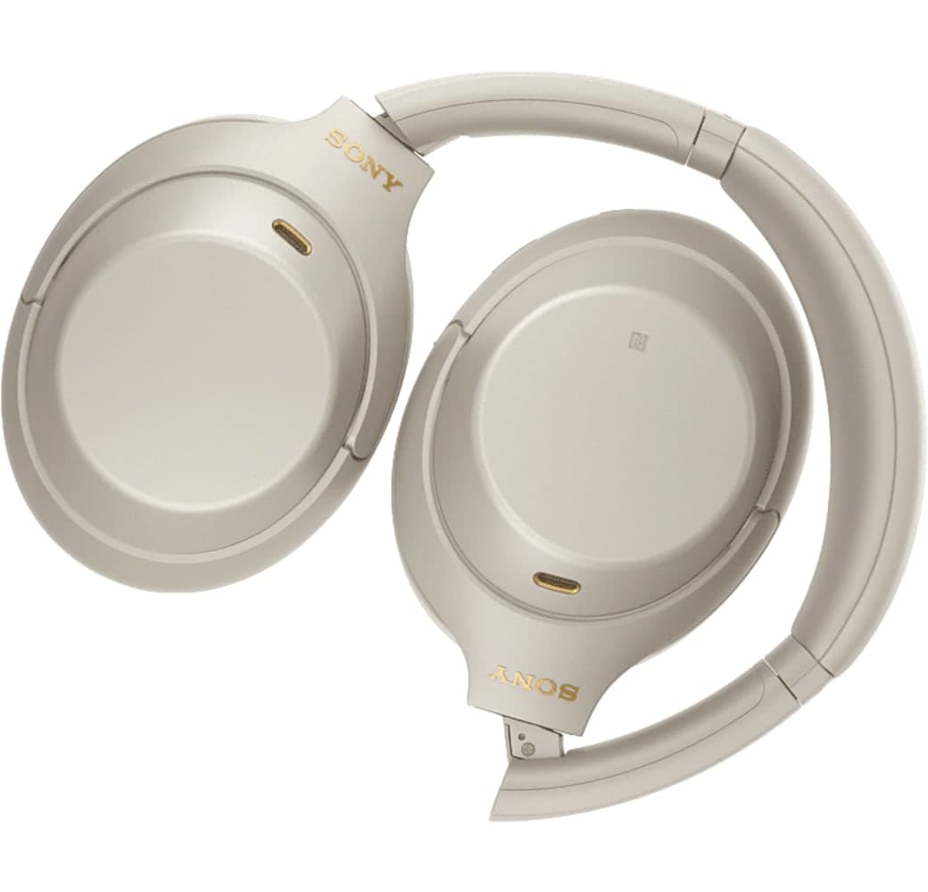 Silver Sony WH-1000 XM4 Noise-cancelling Over-ear Bluetooth Headphones.4