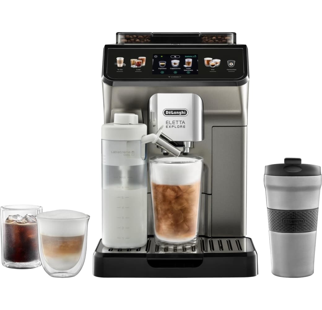 Titanium De'Longhi Eletta Explore Cold Brew ECAM 450.86.T Coffee Machine.1